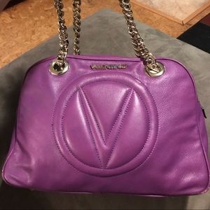 Gorgeous Purple leather Valentino purse